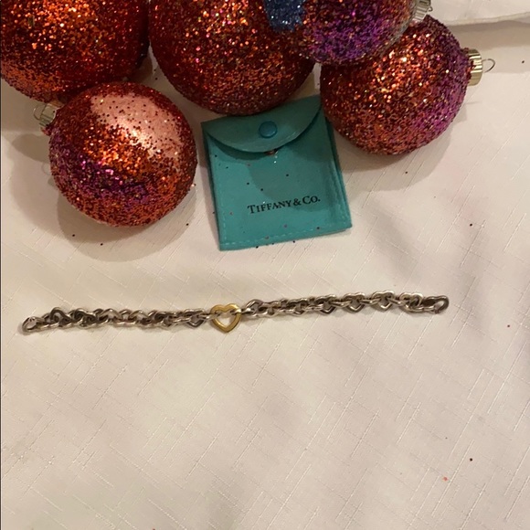 AUTHENTIC Y2K TIFFANY & CO HEART LINK BRACELET GOLD & SILVER RETIRED ⭐️⭐️⭐️⭐️⭐️ - Picture 9 of 14